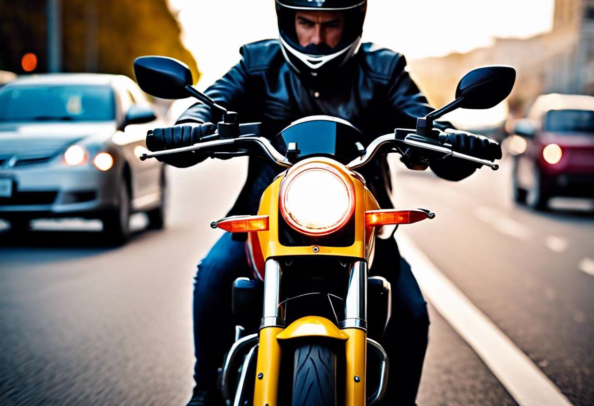 Conduite à moto : règles pour circuler entre les files et éviter les embouteillages